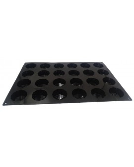 Flexipan inspiration  plaque de 24 moules silicone diamants 7.4x7.4x4 cm