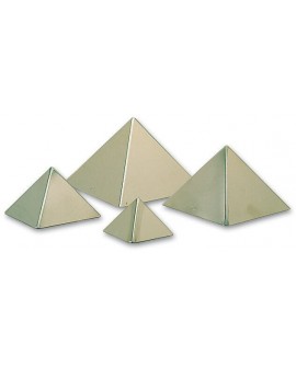 pyramide inox base carrée 15x15x10 cm