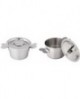 charlotte inox avec oreilles avec couvercle 7 cm