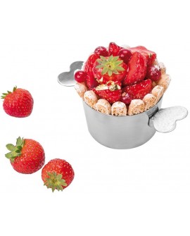 charlotte inox avec oreilles sans couvercle 10 cm