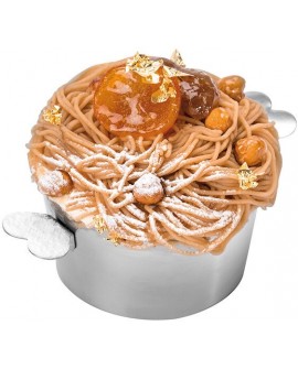 charlotte inox avec oreilles sans couvercle 18 cm