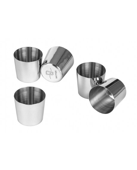 lot de 6 darioles rondes inox 5 cm