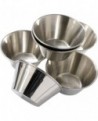 lot de 6 moules lampion inox bordés 7 cm hauteur 3.8 cm