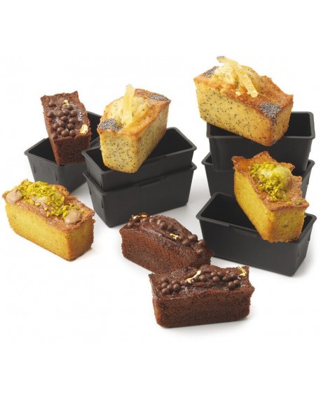 Exoglass 6 cakes rectangulaires 9x4x4 cm