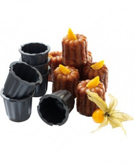 Exoglass 6 moules à cannelé 4.5 cm
