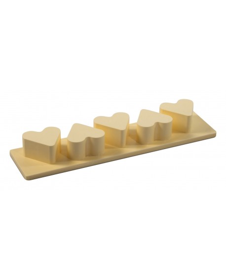Multimoule démouleur polystyrène 5 coeurs 7.3x6.8 cm