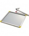 plaque inox supplémentaire 350x350 pour cadres superposables