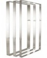 cadre rectangulaire extra-fort inox à mousses 37.5x27.5x4.5 cm pour plaque 40x30 cm