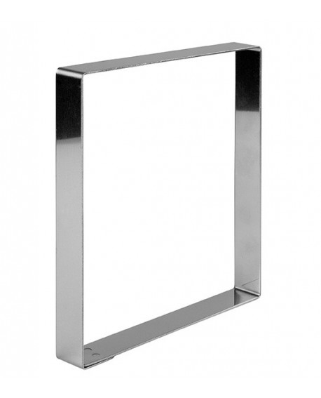 carré à tartes inox 15 cm hauteur 2 cm