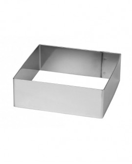 carré à mousse inox hauteur 4.5 cm 21x21 cm