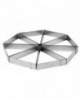 Mozaïk lot de 8 triangles inox 12x9.8x2 cm