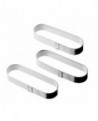 Mozaïk lot de 6 tartelettes oblongs finger 13x4x2 cm
