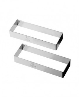 Mozaïk découpoir inox pour tartelette rectangulaire 16.4x7.8x3.5 cm