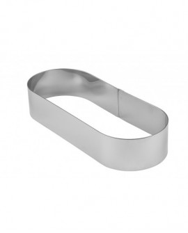 Mozaïk cercle à entremets oblong inox 28x9x4.5 cm
