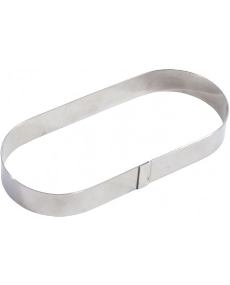Mozaïk cercle à tartes oblongs inox 28x9x2. cm
