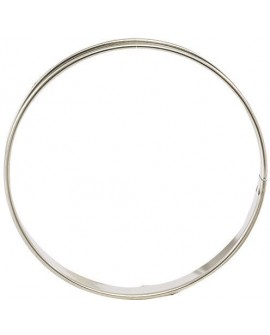 cercle à tartes inox 2 bords roulés 32 cm hauteur 2 cm