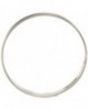 lot 6 cercles à tartes inox 2 bords roulés 7 cm hauteur 1.6 cm