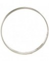 lot 6 cercles à tartes inox 2 bords roulés 7 cm hauteur 1.6 cm