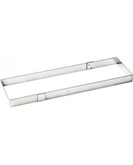 cadre rectangulaire à flans extra-fort inox 57x11x2.5 cm