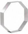 cercle à entremets octogone inox hauteur 4 cm 18 cm