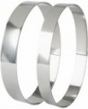 cercle à entremets ovales inox hauteur 3.5 cm 19 cm