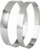cercle à entremets ovales inox hauteur 3.5 cm 21 cm