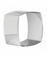 lot de 4 nonnettes inox carrées bombées 6x6x4.5 cm