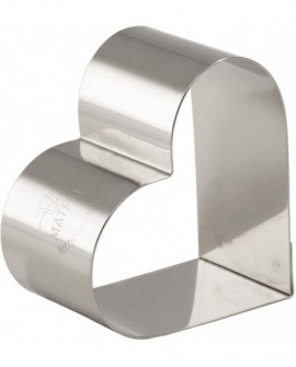 lot de 4 nonnettes inox coeur 8x7x4.5 cm