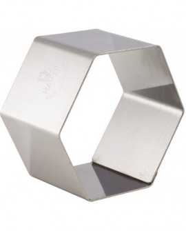 lot de 4 nonnettes inox hexagone 7x7x4 cm