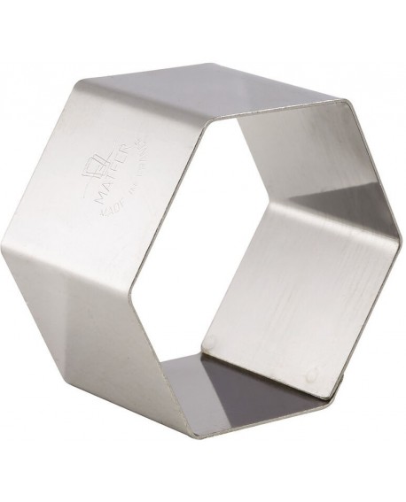 lot de 4 nonnettes inox hexagone 7x7x4 cm
