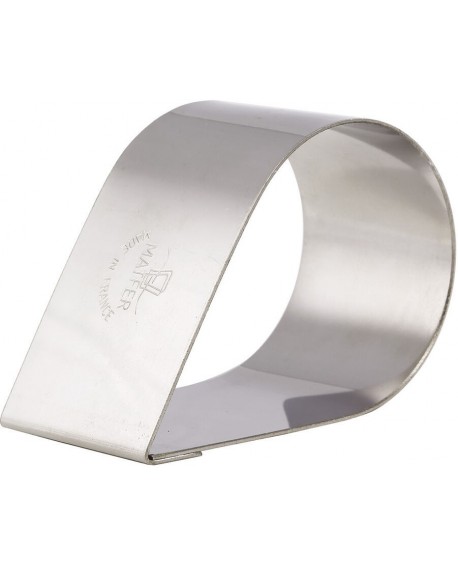 lot de 4 nonnettes inox larmes 8x5x4 cm
