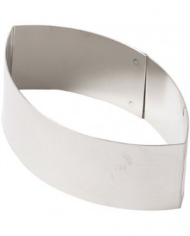 lot de 4 nonnettes inox ovales pointues 8.8x5x3 cm