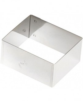 lot de 4 nonnettes inox rectangulaires 6.1x5.1x3 cm