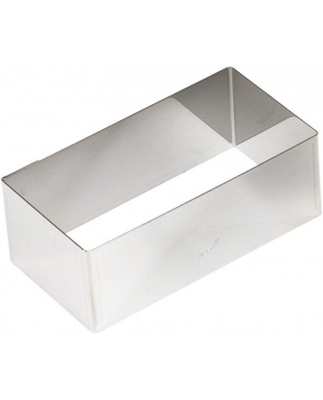 nonnette inox rectangulaire 16x3x2,5 cm