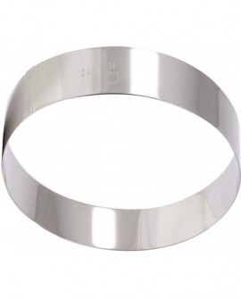cercle à vacherin inox hauteur 6 cm 10 cm