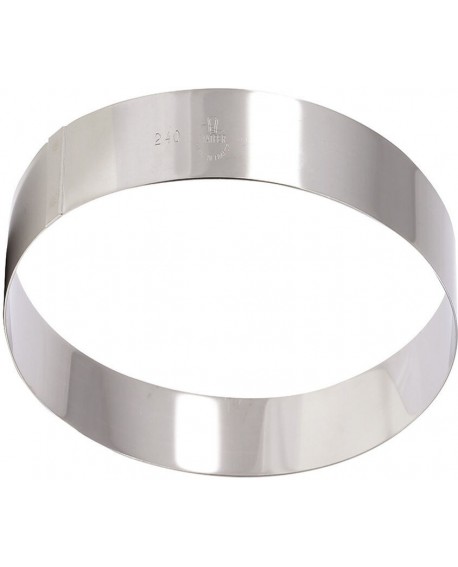 cercle à vacherin inox hauteur 6 cm 10 cm