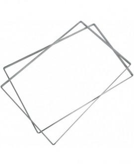 cadre à entremets inox pour charlotte 57.5x38.5x1.5 cm