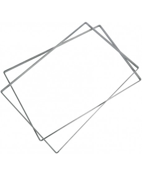 cadre à entremets inox pour charlotte 57.5x38.5x1.5 cm