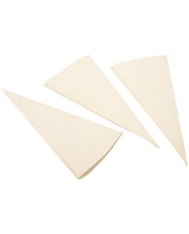lot de 5 cornets à écriture en tissu enduit lavable 20 cm
