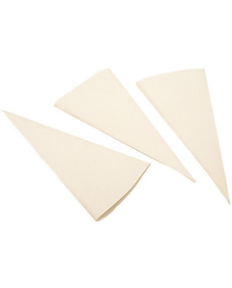 lot de 5 cornets à écriture en tissu enduit lavable 20 cm