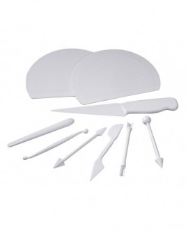 set de 9 outils spécial écoles pour la pâte d'amande