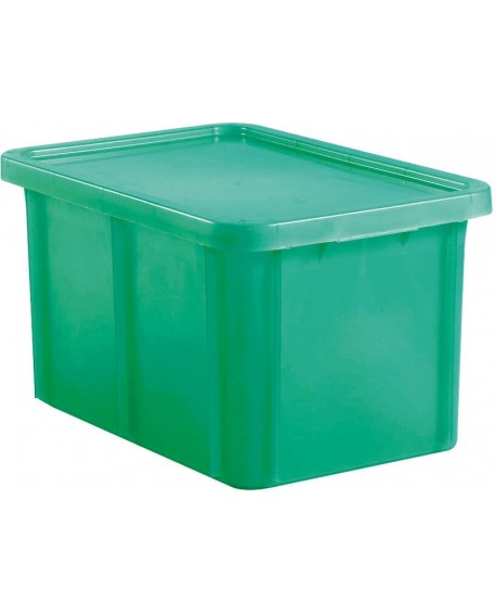 bacs de couleur pour HACCP avec couvercle 600x400 hauteur 23 cm 35 vert