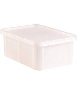 bacs de couleur pour HACCP avec couvercle 600x400 hauteur 23 cm 35 blanc