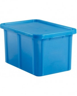 bacs de couleur pour HACCP avec couvercle 600x400 hauteur 33 cm 55 bleu