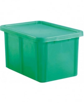 bacs de couleur pour HACCP avec couvercle 600x400 hauteur 33 cm 55 vert