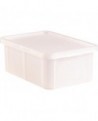 bacs de couleur pour HACCP avec couvercle 600x400 hauteur 33 cm 55 blanc