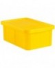 bacs de couleur pour HACCP avec couvercle 600x400 hauteur 33 cm 55 jaune
