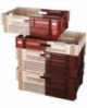 bacs gerbables emboîtable ajourés bruns et beiges 600x400 hauteur 23,2 cm 45