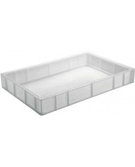 bac gerbable plein blanc 600x400 hauteur 12 cm 23.9 l