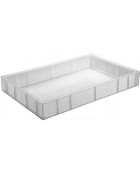 bac gerbable plein blanc 600x400 hauteur 12 cm 23.9 l
